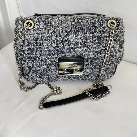 Michael Kors Sloan Tweed Bag - Picture 1 of 16